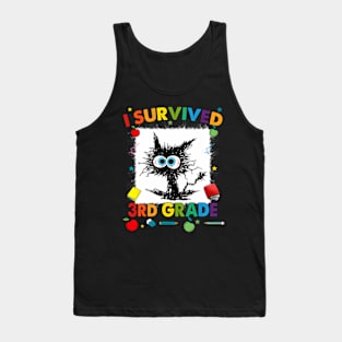 Last Day Of Third 3rd Grade I Survived Third 3rd Grade Tank Top